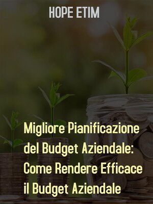 cover image of Migliore Pianificazione del Budget Aziendale--Come Rendere Efficace il Budget Aziendale